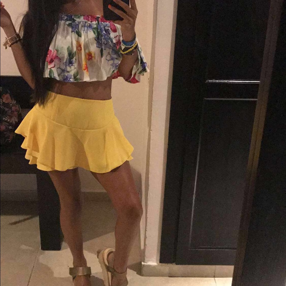 Crop top floral